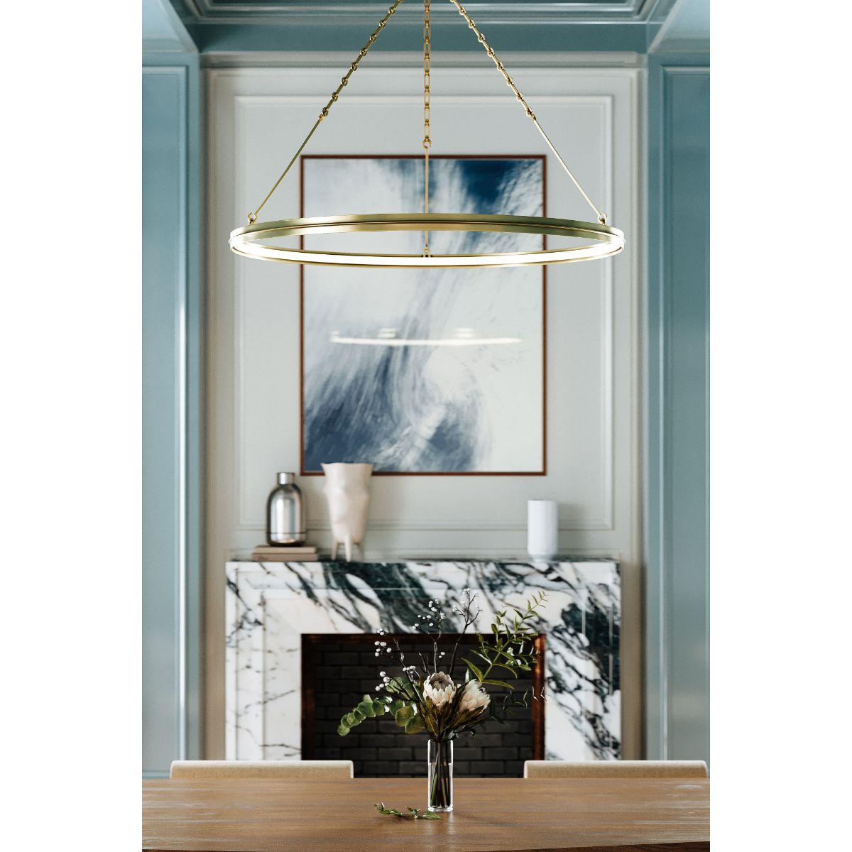 Rosendale 42 in. LED Chandelier Brass finish - Bees Lighting