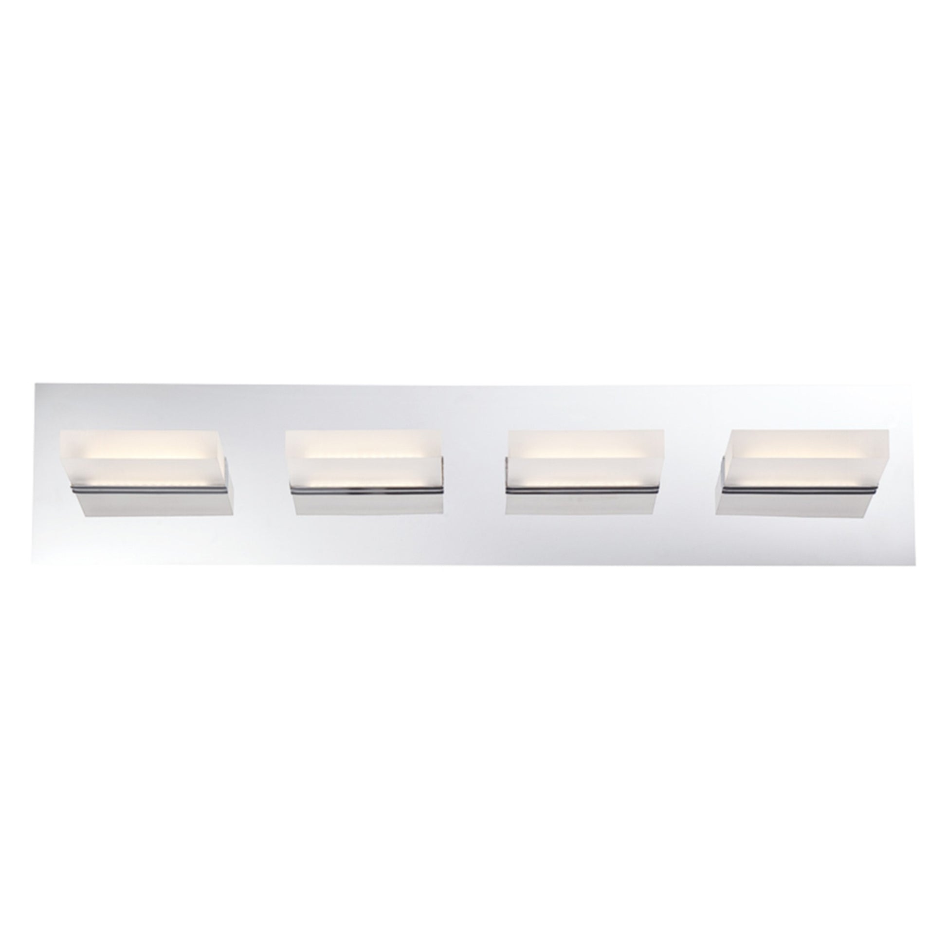 Olson 4-Light 24" LED Vanity, Chrome Finish - Bees Lighting