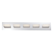 Olson 5-Light 30" LED Vanity, Chrome Finish - Bees Lighting