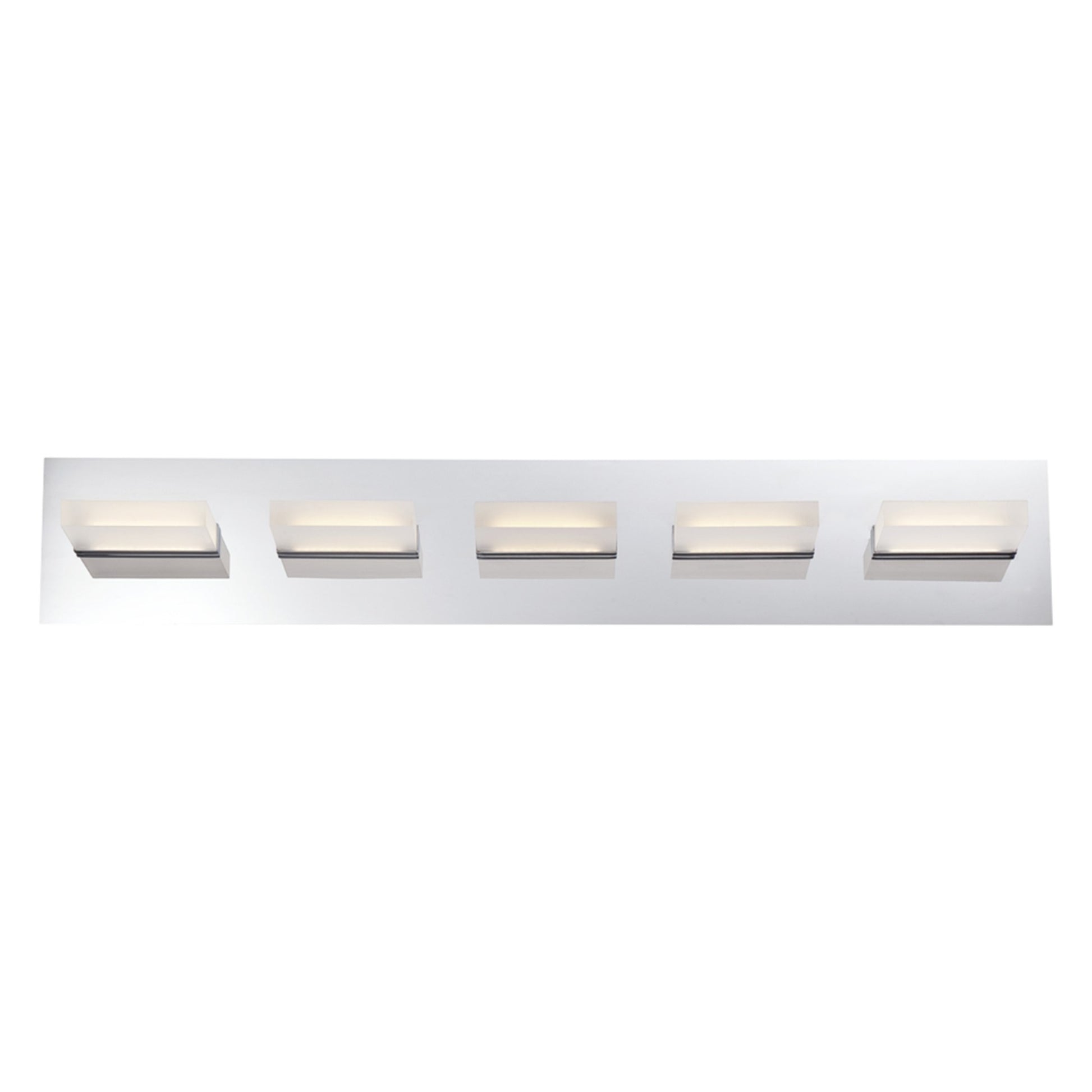 Olson 5-Light 30" LED Vanity, Chrome Finish - Bees Lighting