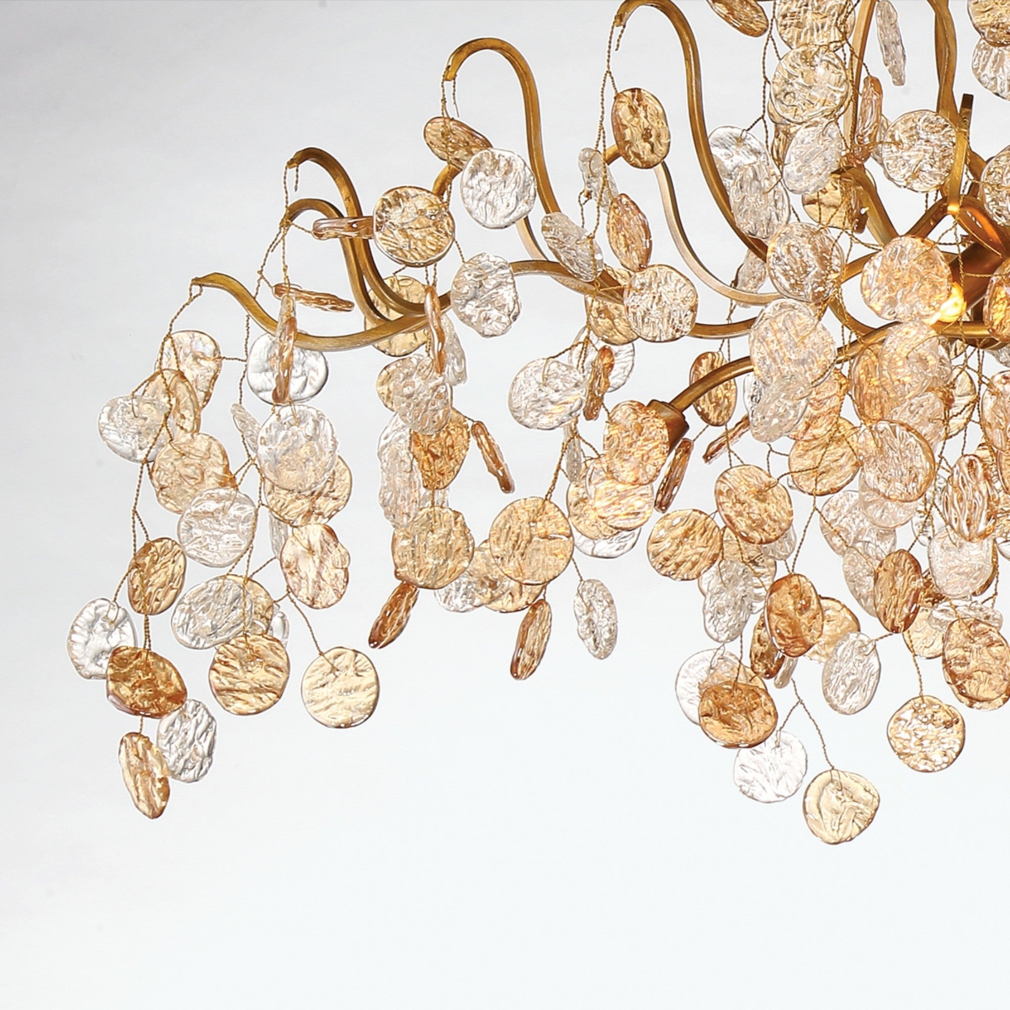 Campobasso 8-Light 26" Chandelier, Gold Finish - Bees Lighting