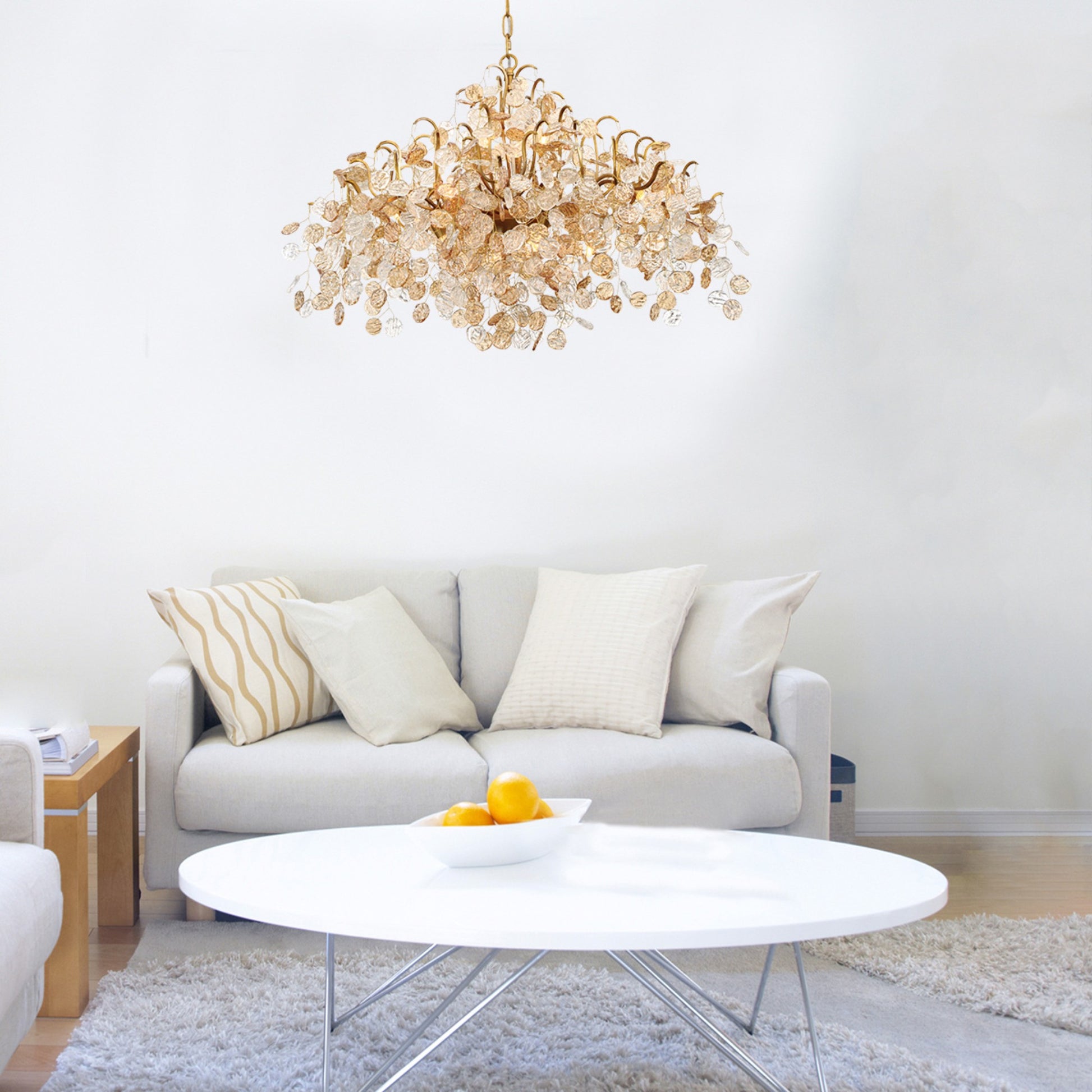 Campobasso 10-Light 45" Chandelier, Gold Finish - Bees Lighting