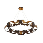 Banderia 33" LED Chandelier, Bronze & Gold Finish - Bees Lighting