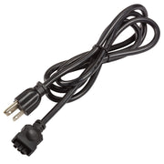 5ft 3-Prong Cord for 6U Under cabinet lights, Black - Bees Lighting