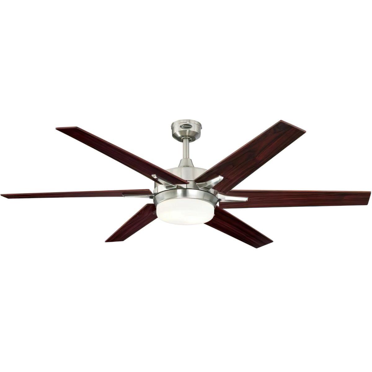 Cayuga 60 Inch Windmill Ceiling Fan With Light And Remote, 6 Blades - Bees Lighting