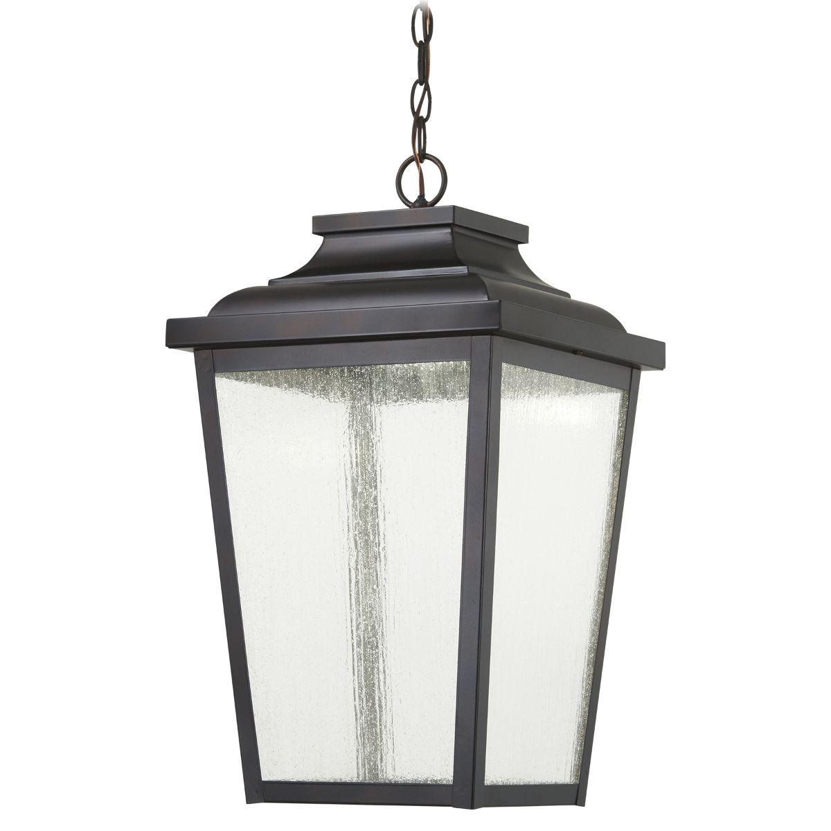 Irvington Manor 13 in. LED Outdoor Hanging Lantern Chelsea Bronze Finish