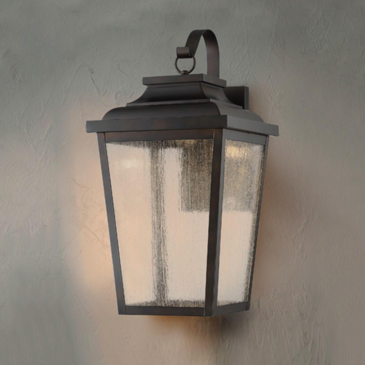 Irvington Manor 24 in. LED Outdoor Wall Lantern 3000K Bronze Finish - Bees Lighting