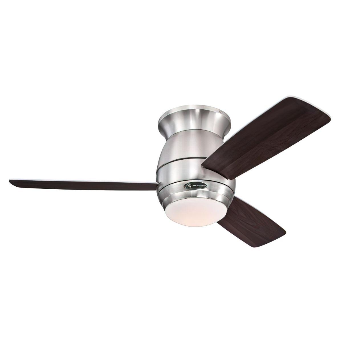 Halley 44 Inch Modern Outdoor Hugger Ceiling Fan With Light And Remote
