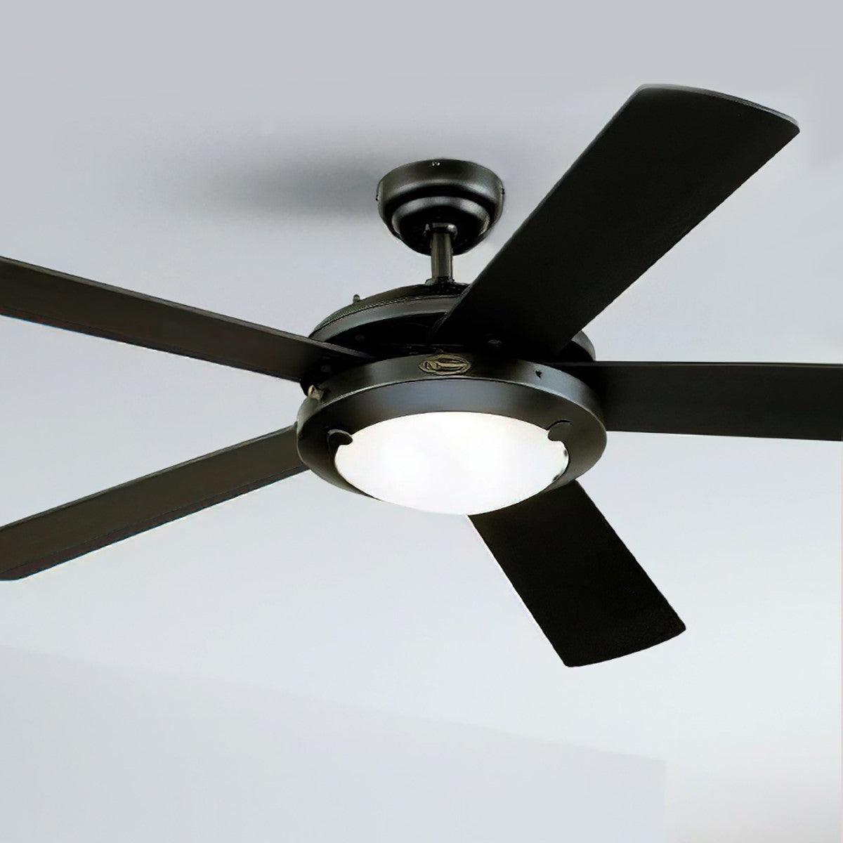 Comet 52 Inch Modern Ceiling Fan With Light - Bees Lighting