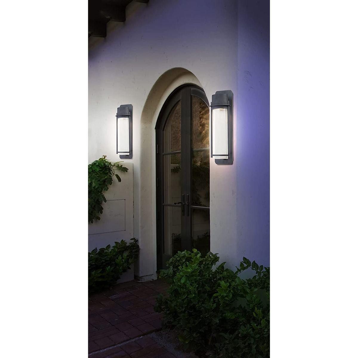 Artisan Lane 19 in. Outdoor Wall Lantern Black Finish - Bees Lighting
