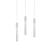 Magic 12" 3-Light LED Pendant, Polished Nickel Finish - Bees Lighting