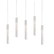 Magic 17" 5-Light LED Pendant, Polished Nickel Finish - Bees Lighting