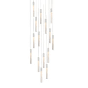 Magic 23" 15-Light LED Pendant, Polished Nickel Finish - Bees Lighting