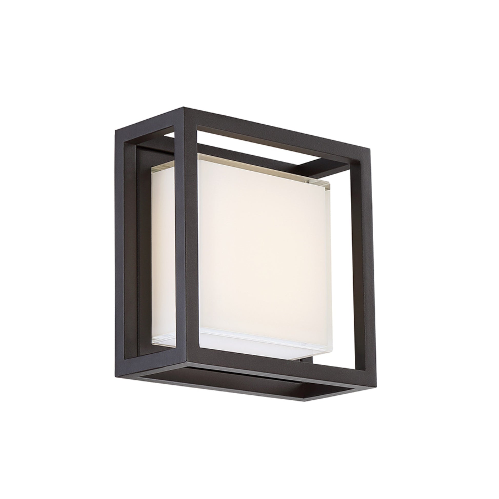 Framed 8" LED Outdoor Wall Sconce, Bronze Finish - Bees Lighting