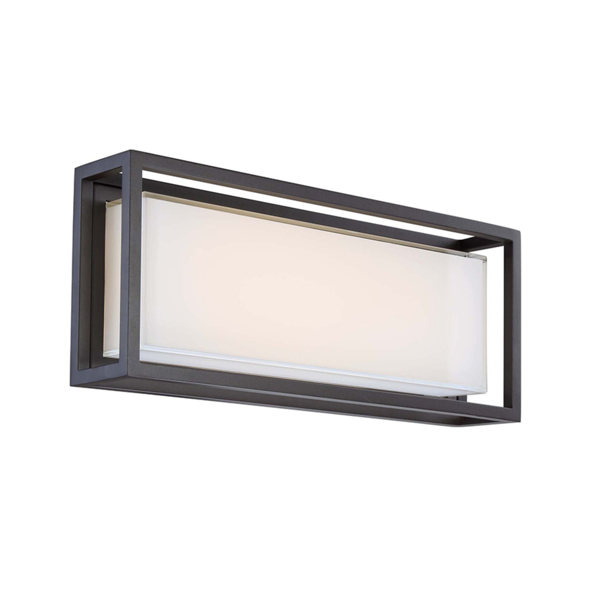 Framed 20" LED Outdoor Wall Sconce, Bronze Finish - Bees Lighting