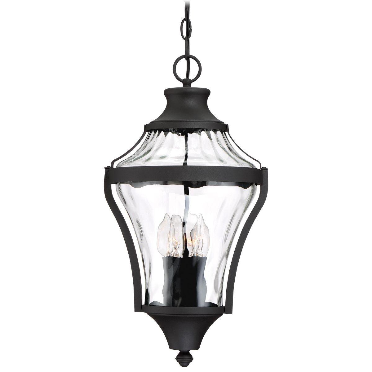 Libre 4 lights Outdoor Hanging Lantern Black finish - Bees Lighting
