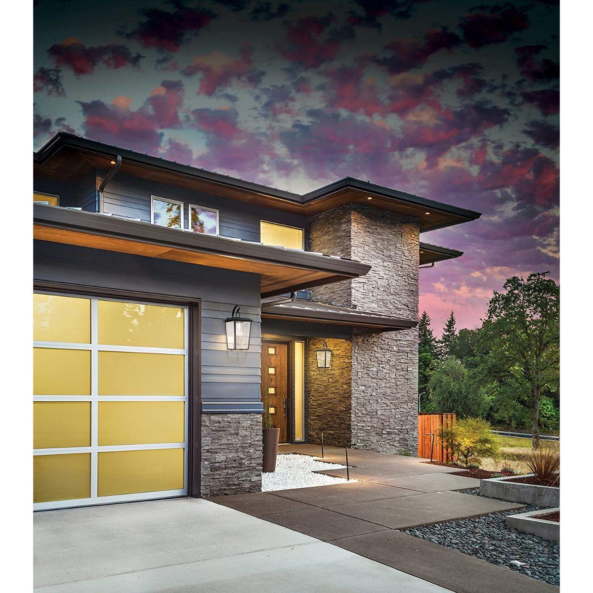 Cantebury 14 in. Outdoor Wall Lantern Black & Gold Finish - Bees Lighting