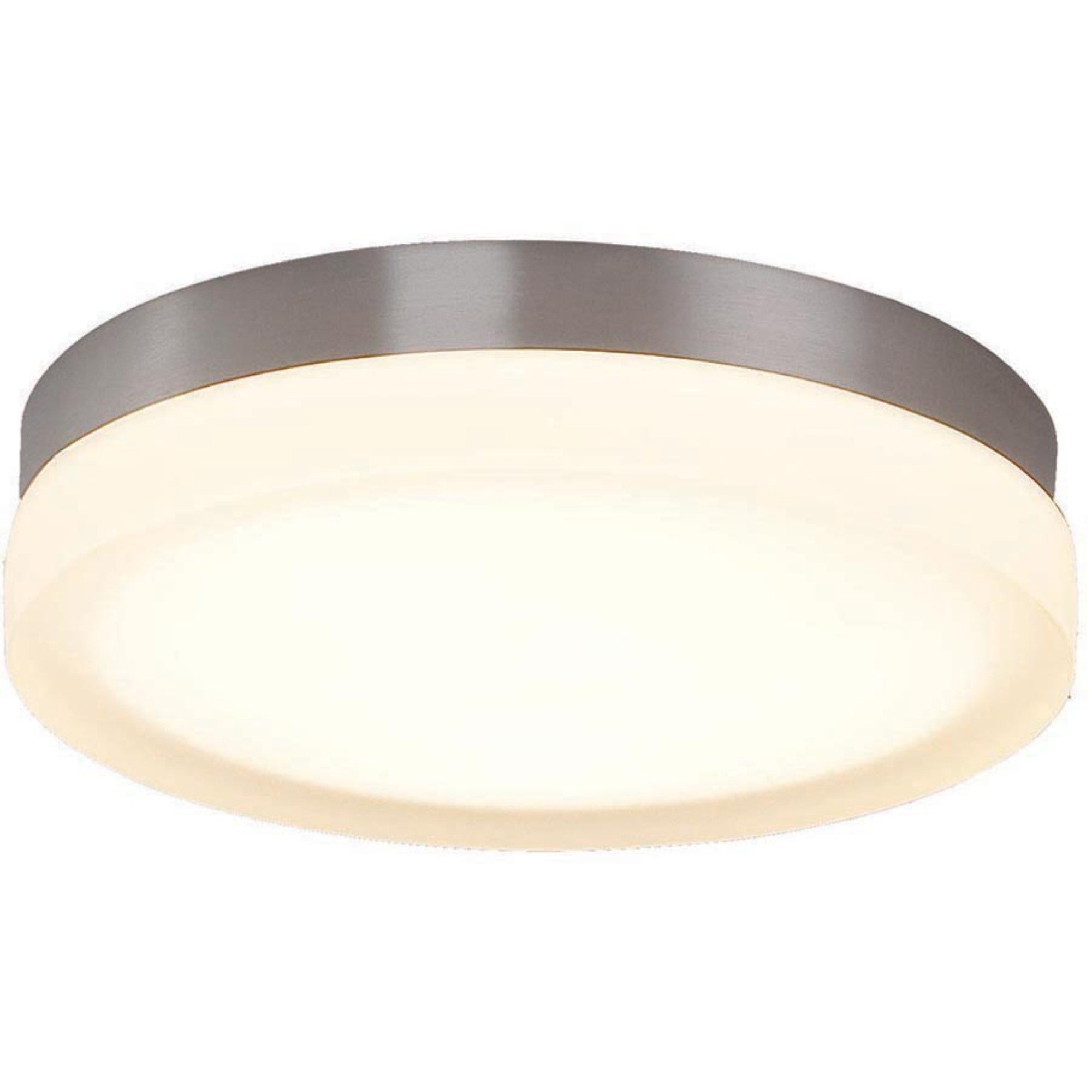 Slice 9" LED Flush Mount, 3CCT, Brushed Nickel Finish - Bees Lighting