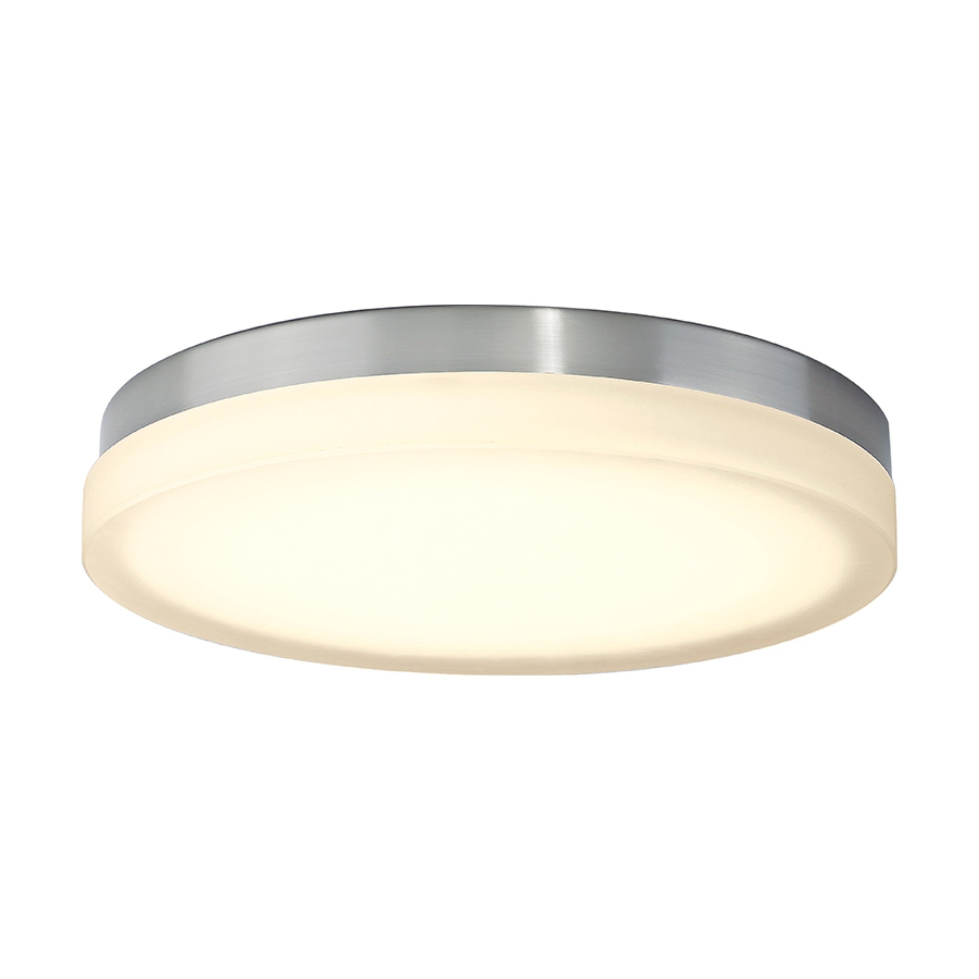 Slice 14" LED Flush Mount, 3CCT, Brushed Nickel Finish - Bees Lighting