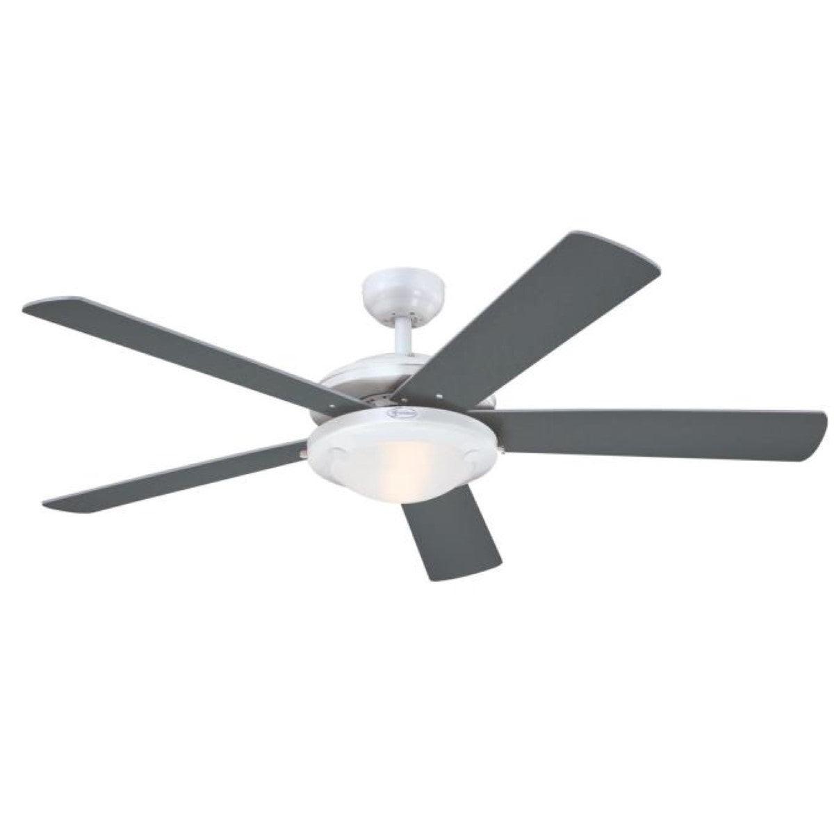 Comet 52 Inch Modern Ceiling Fan With Light And Pull Chain - Bees Lighting