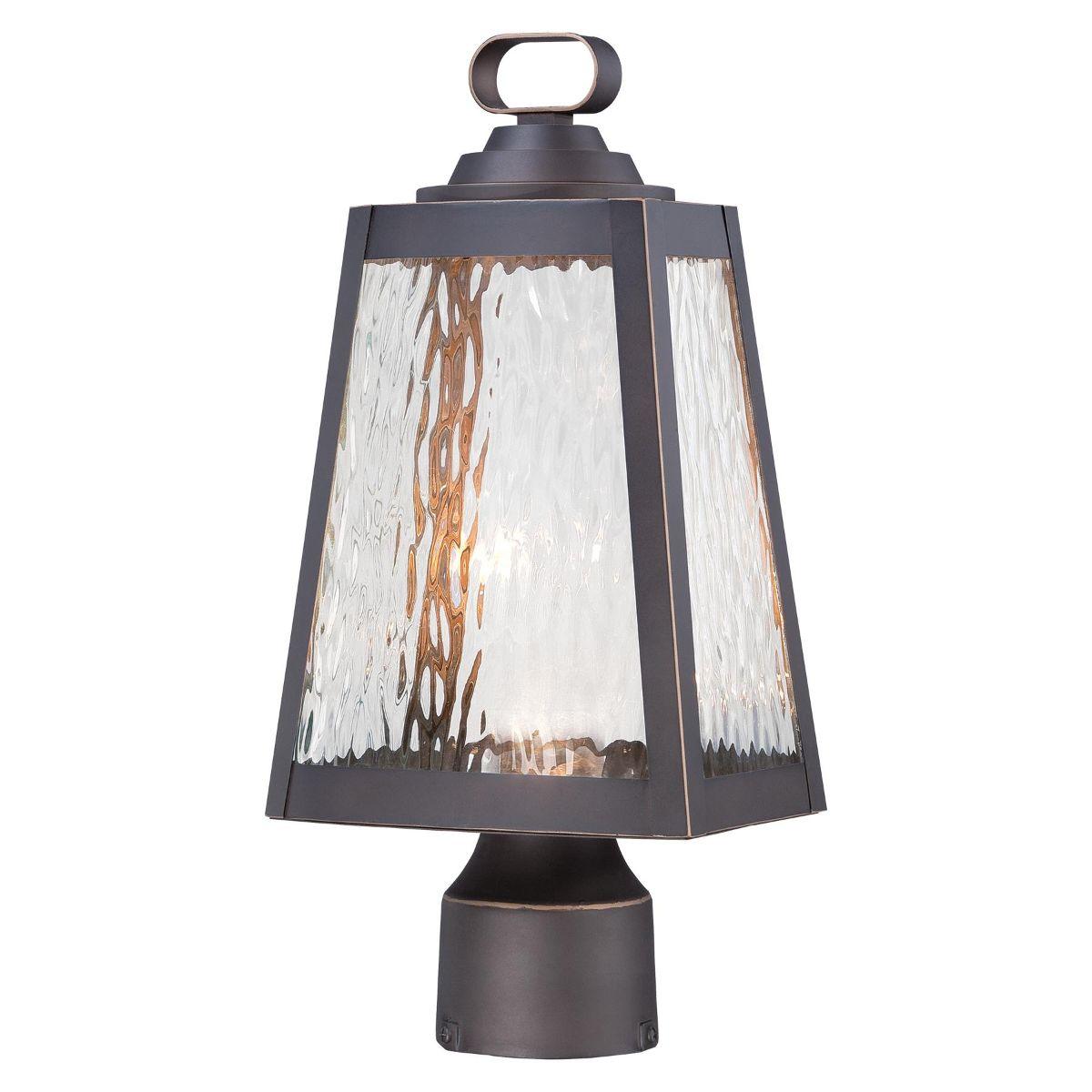 Talera 15 in. Lantern Head Oil Rubbed Bronze & Gold finish