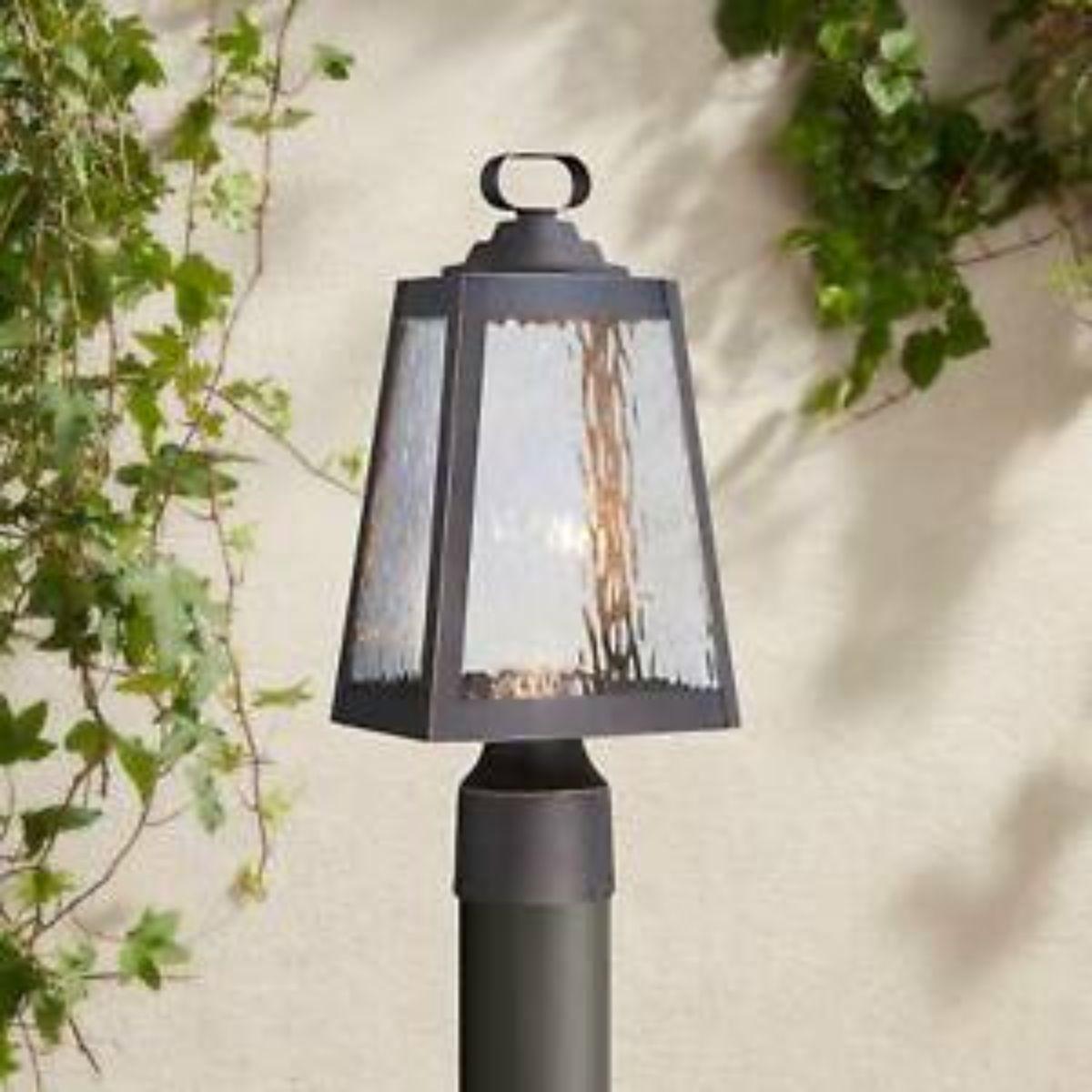 Talera 15 in. Lantern Head Oil Rubbed Bronze & Gold finish - Bees Lighting