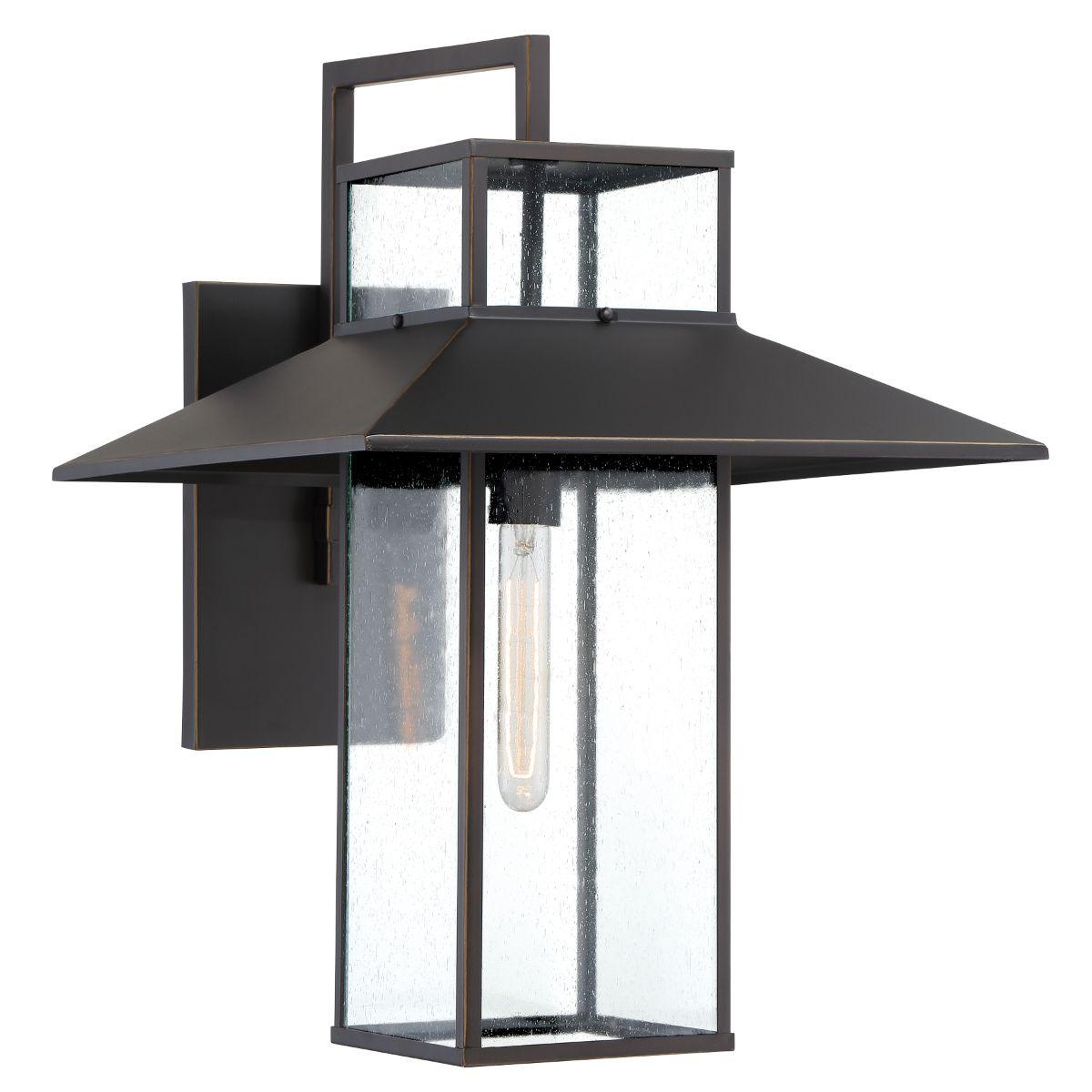 Danforth Park 13 in. Outdoor Wall Lantern Oil Rubbed Bronze & Gold Finish - Bees Lighting