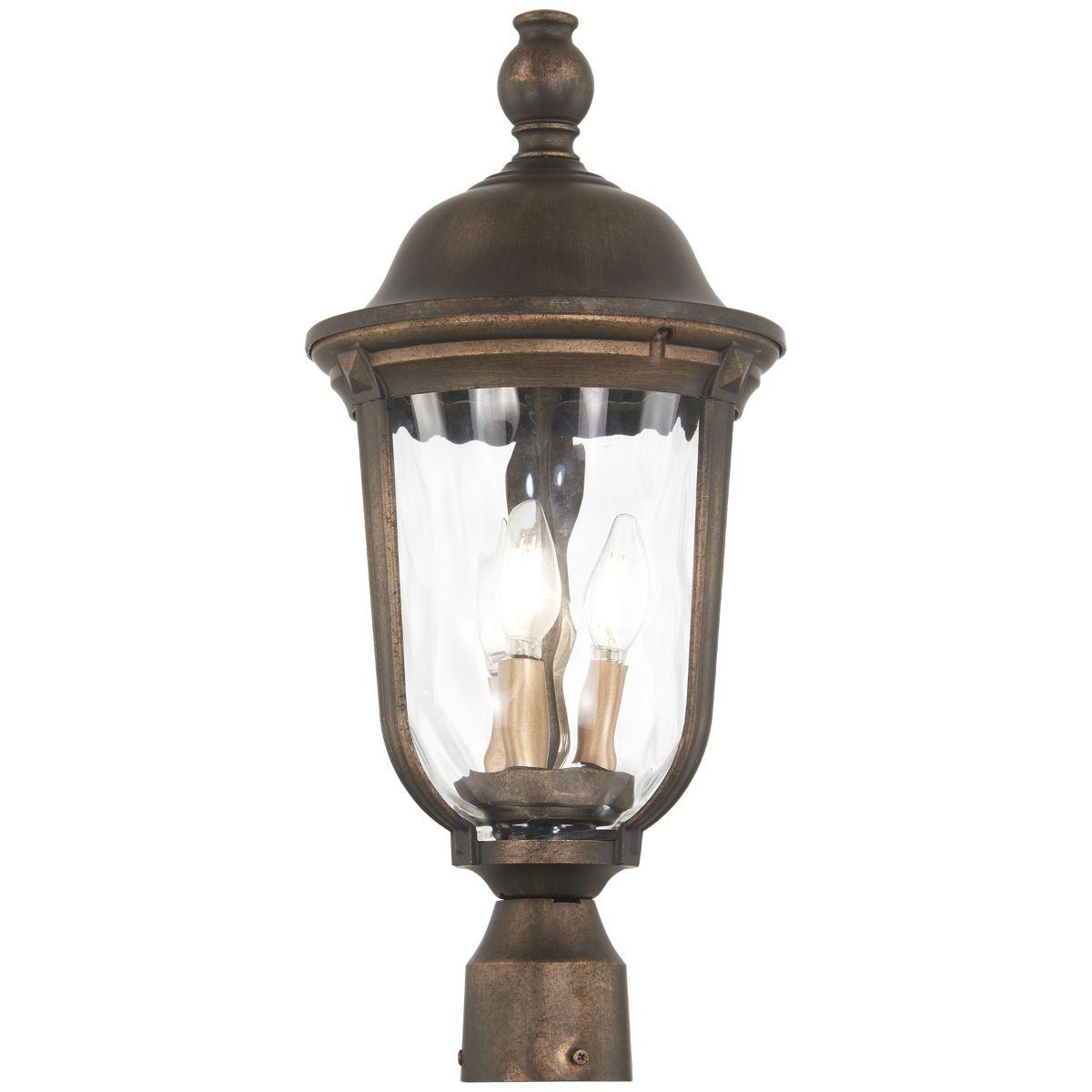 Havenwood 21 in. 3 lights Lantern Head Bronze & Silver finish