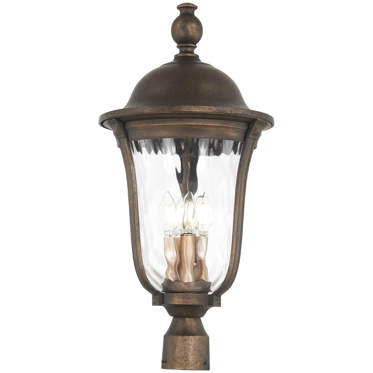 Havenwood 26 in. 4 lights Lantern Head Bronze & Silver finish