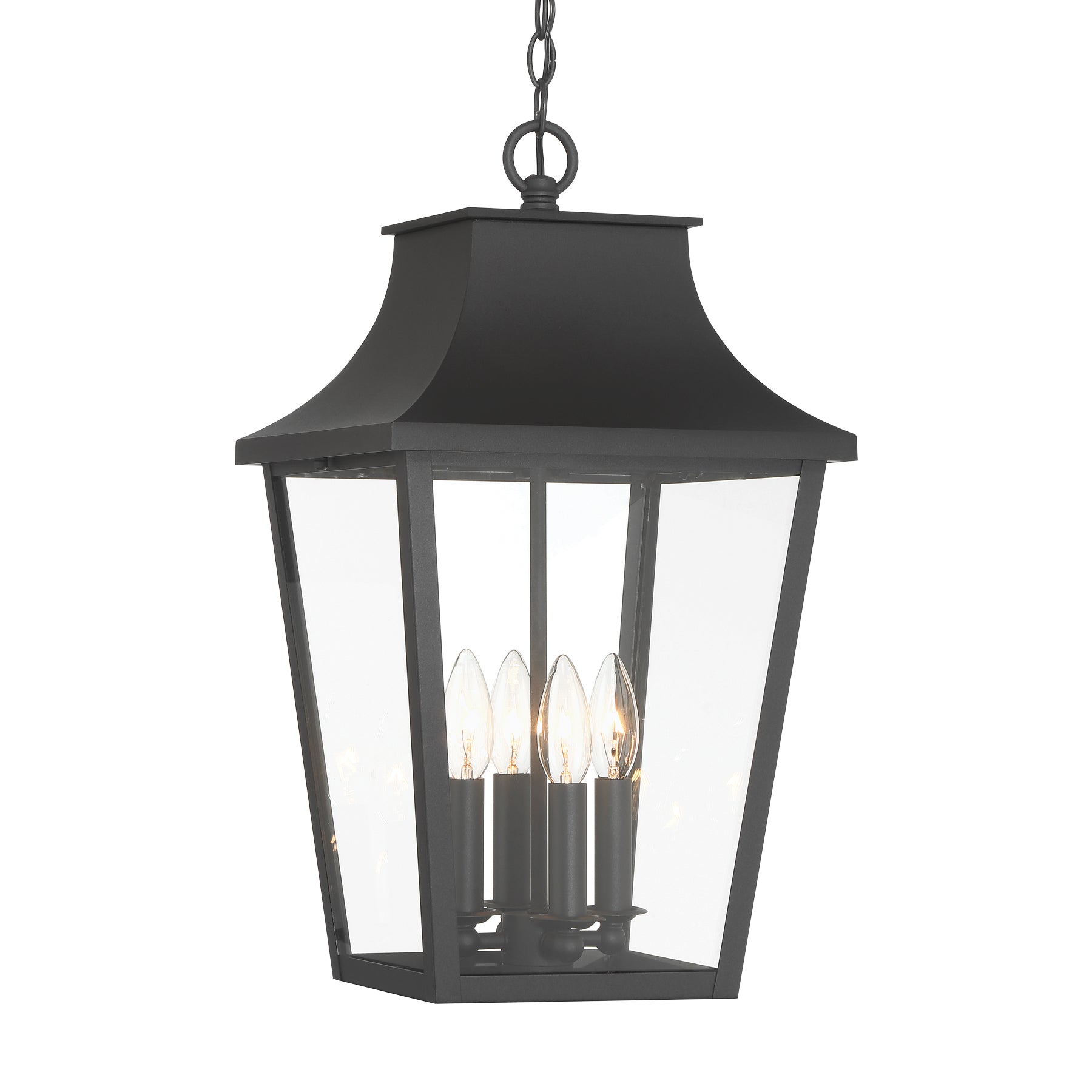 Altimeter 20" 4 Lights Outdoor Pendant Light Black Finish - Bees Lighting