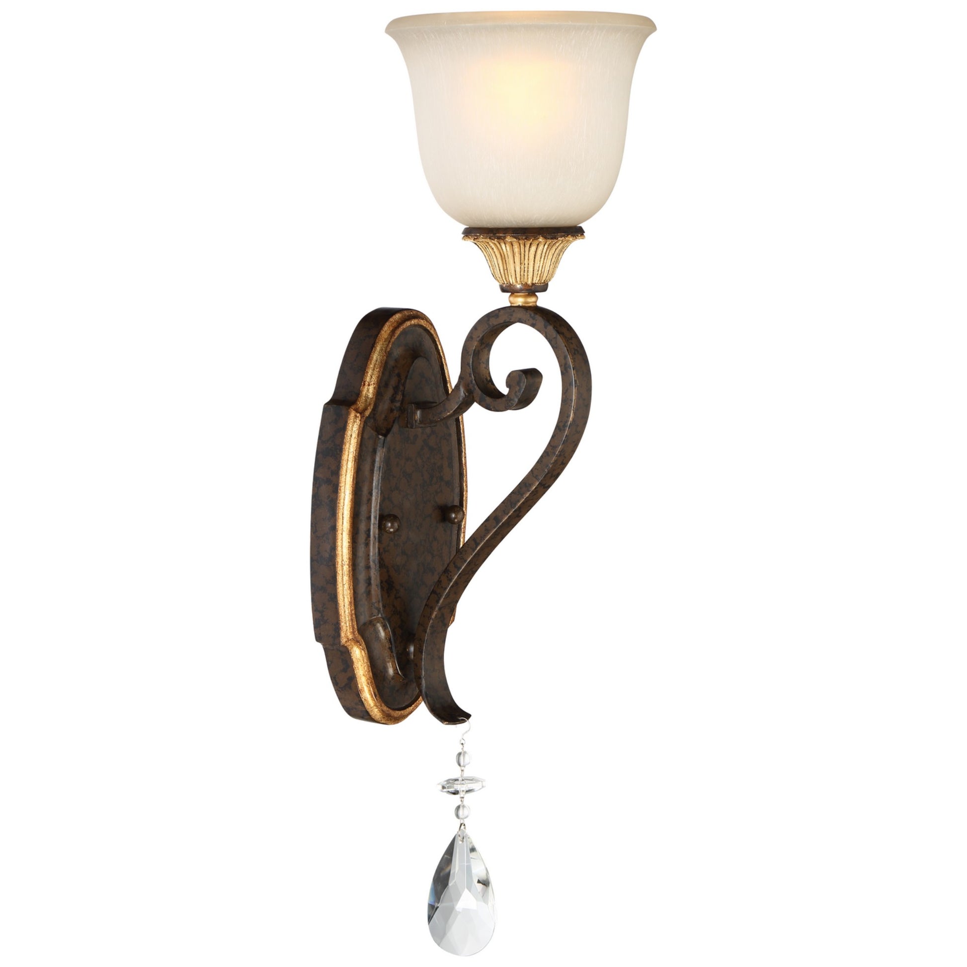 Chateau Nobles 22" Bathroom Vanity Light, Raven Bronze & Sunburst Gold Highlights - Bees Lighting