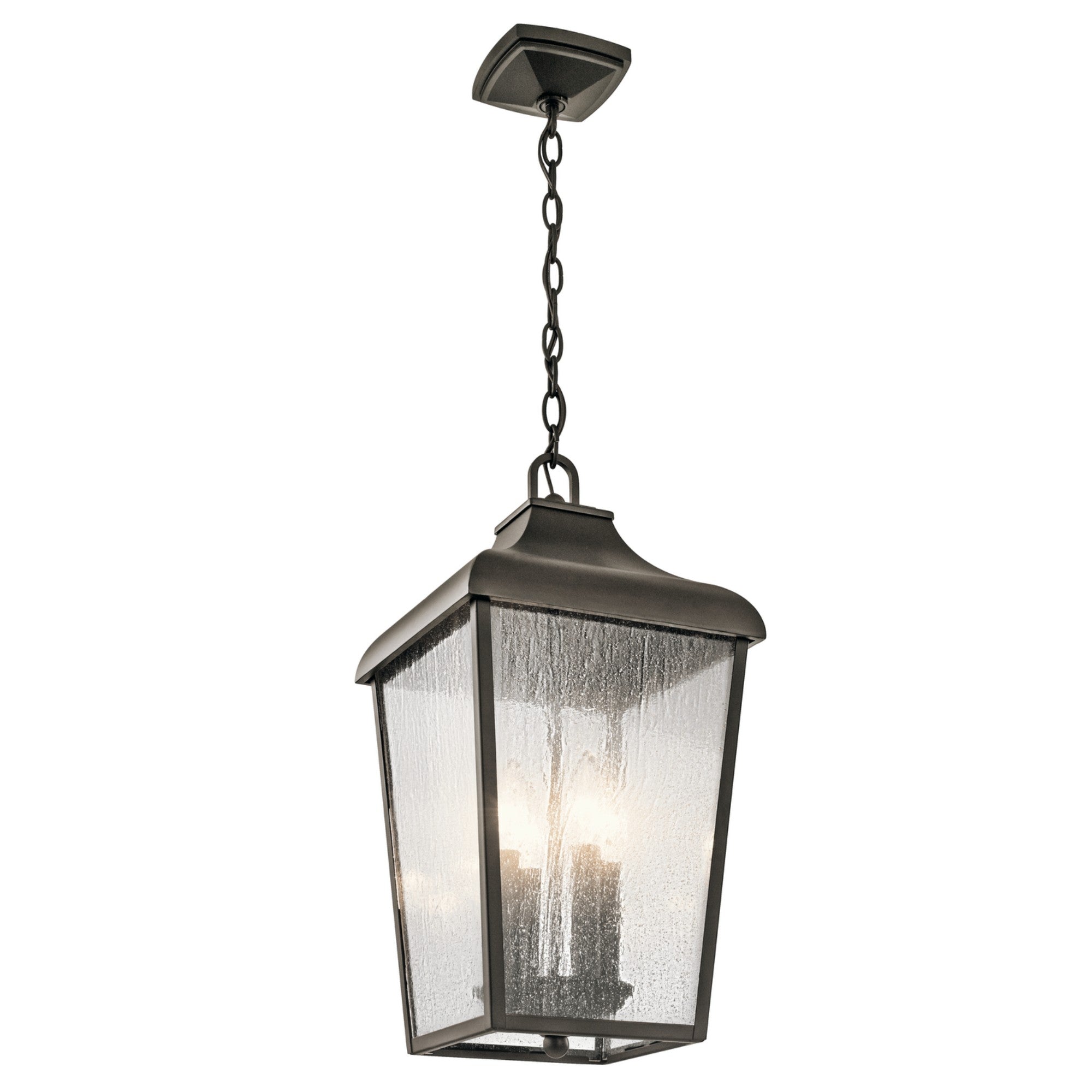 Forestdale 20" 4-Light Outdoor Pendant, Olde Bronze Finish - Bees Lighting