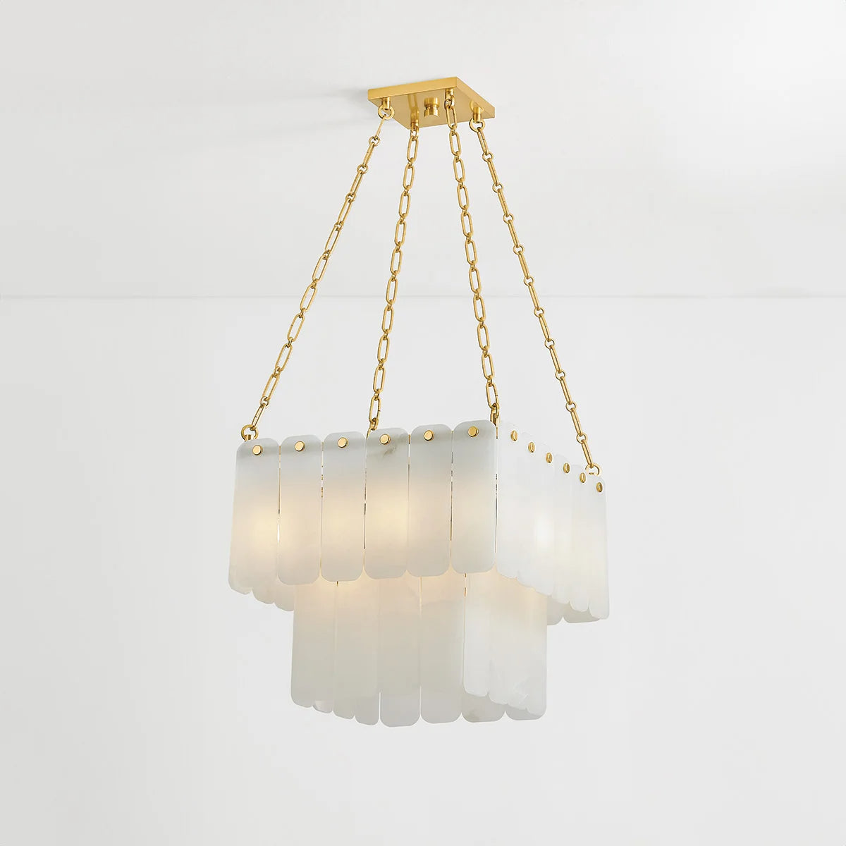 Moissanite 20" 17 Lights Chandelier Aged Brass Finish - Bees Lighting
