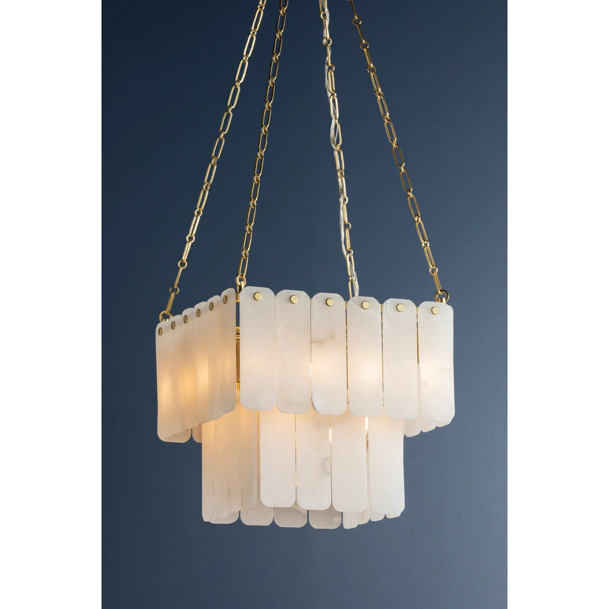 Moissanite 20" 17 Lights Chandelier Aged Brass Finish - Bees Lighting