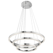 Opus 32" LED Chandelier, Chrome Finish - Bees Lighting