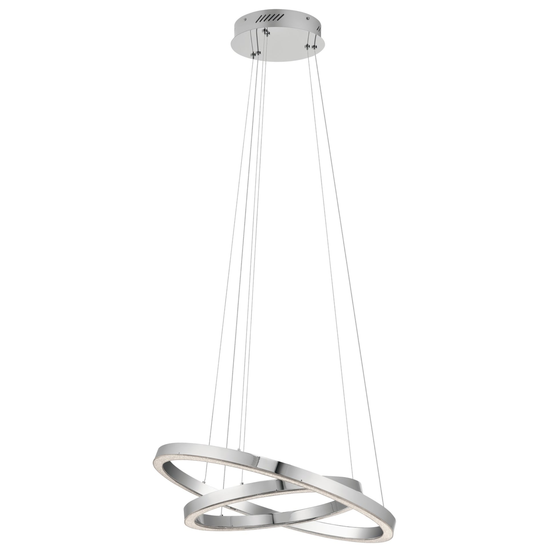 Opus 25" LED Chandelier, Chrome Finish - Bees Lighting
