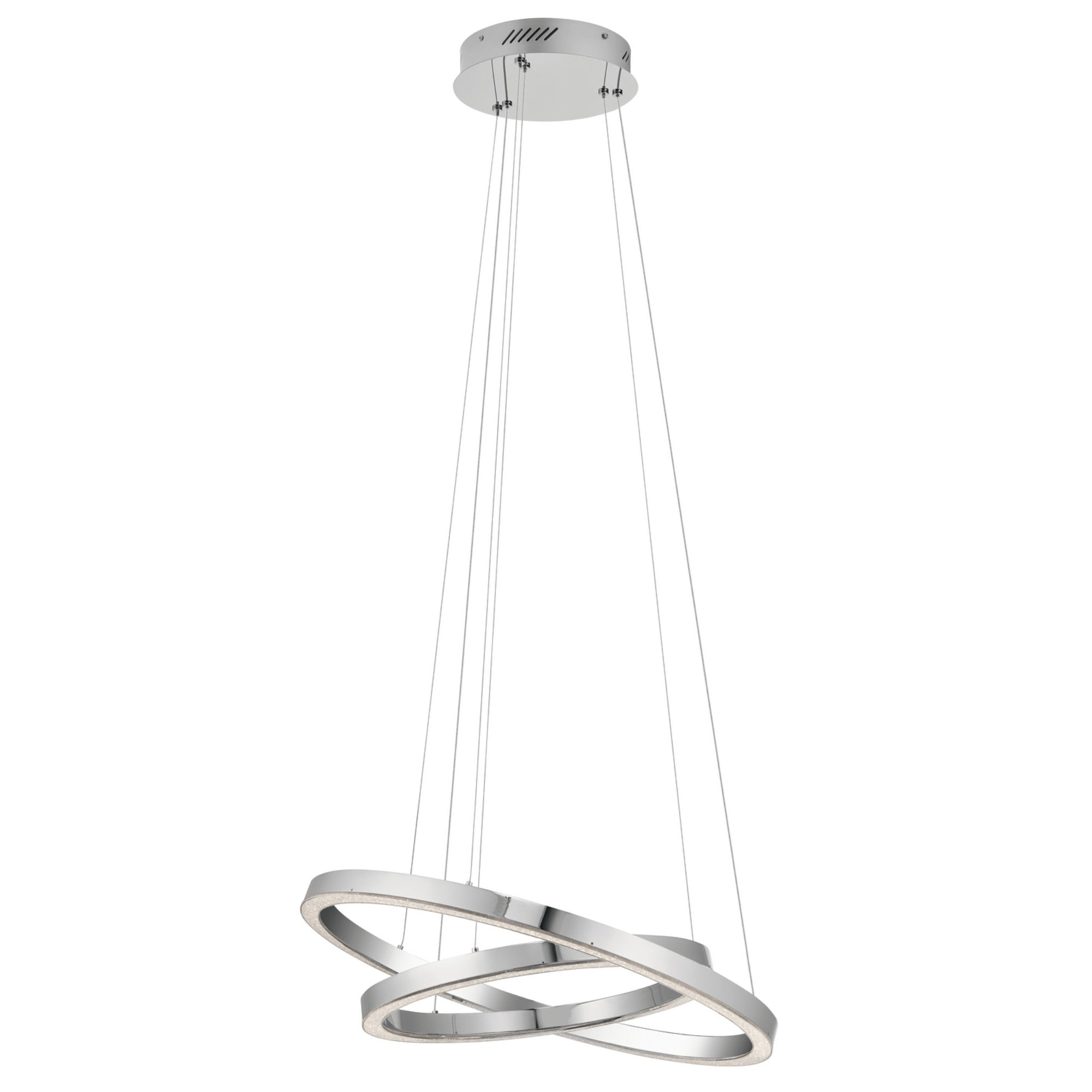Opus 25" LED Chandelier, Chrome Finish - Bees Lighting