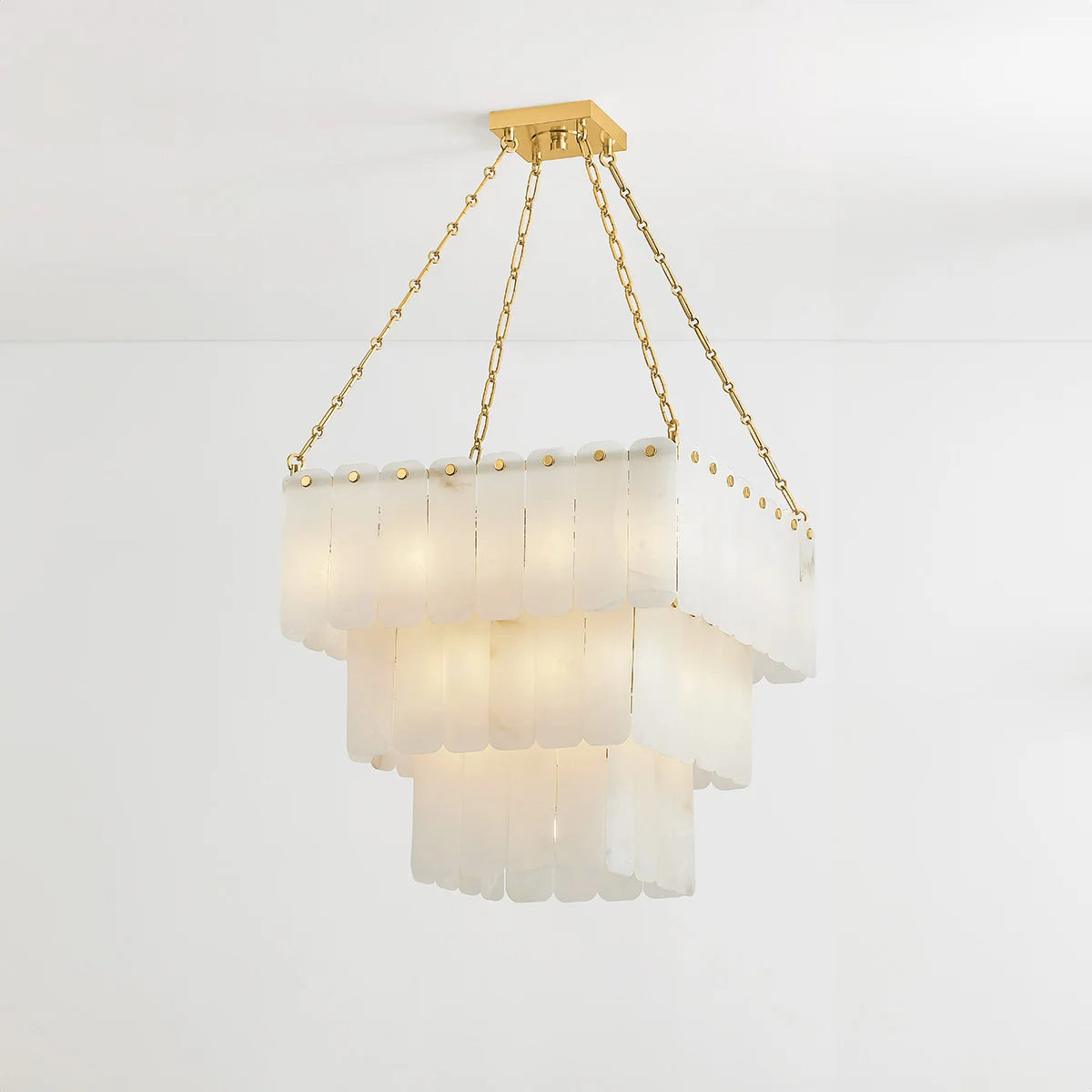 Moissanite 26" 33 Lights Chandelier Aged Brass Finish - Bees Lighting