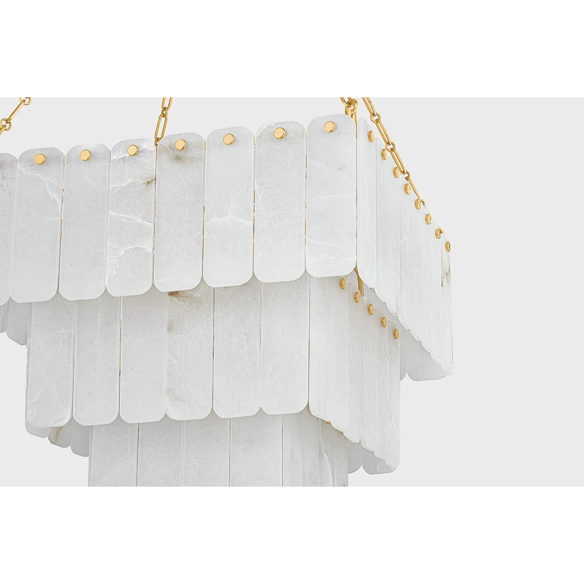 Moissanite 26" 33 Lights Chandelier Aged Brass Finish - Bees Lighting
