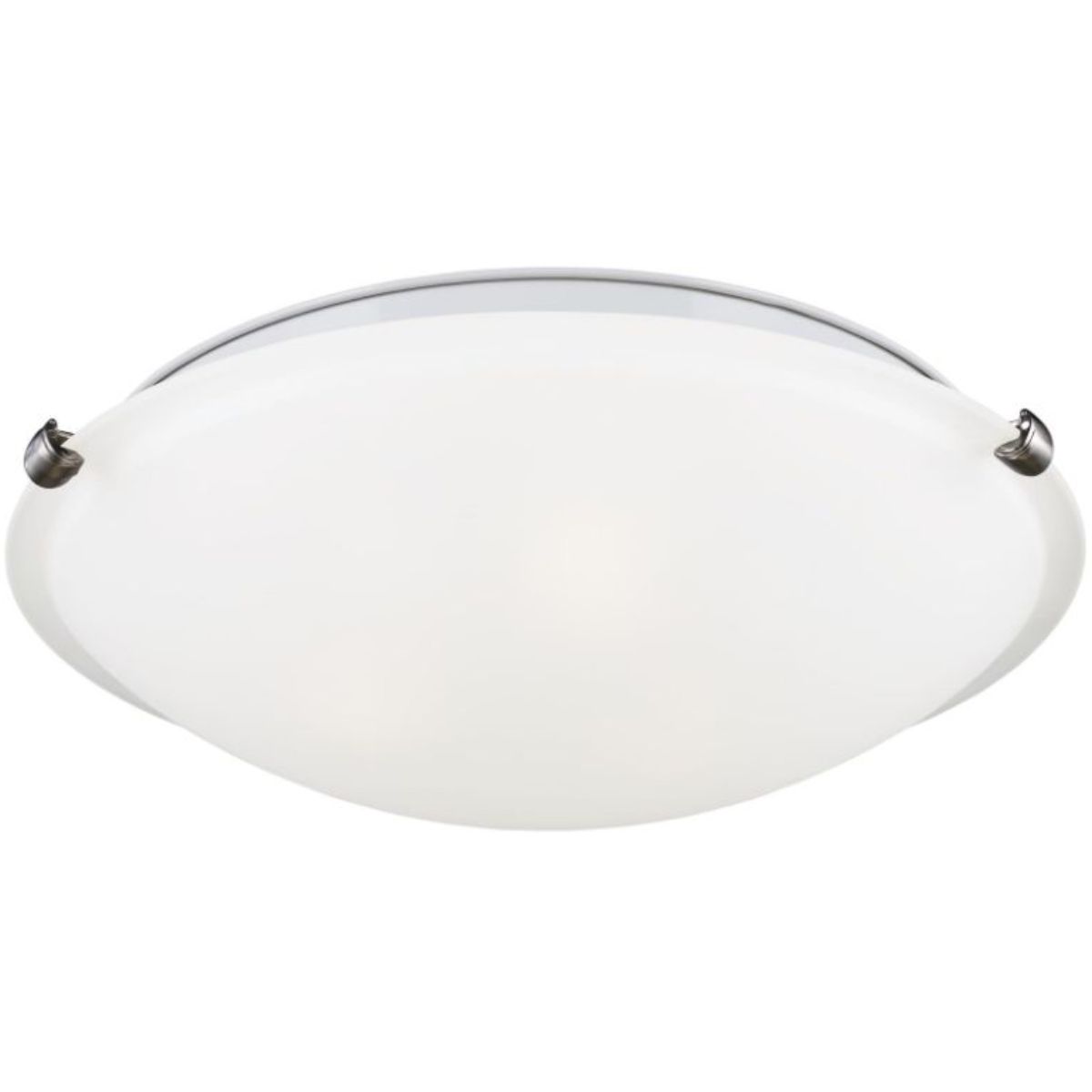 Clip 16 in 3 Lights Ceiling Puff Light Satin Etched glass diffuser Brushed Nickel finish - Bees Lighting