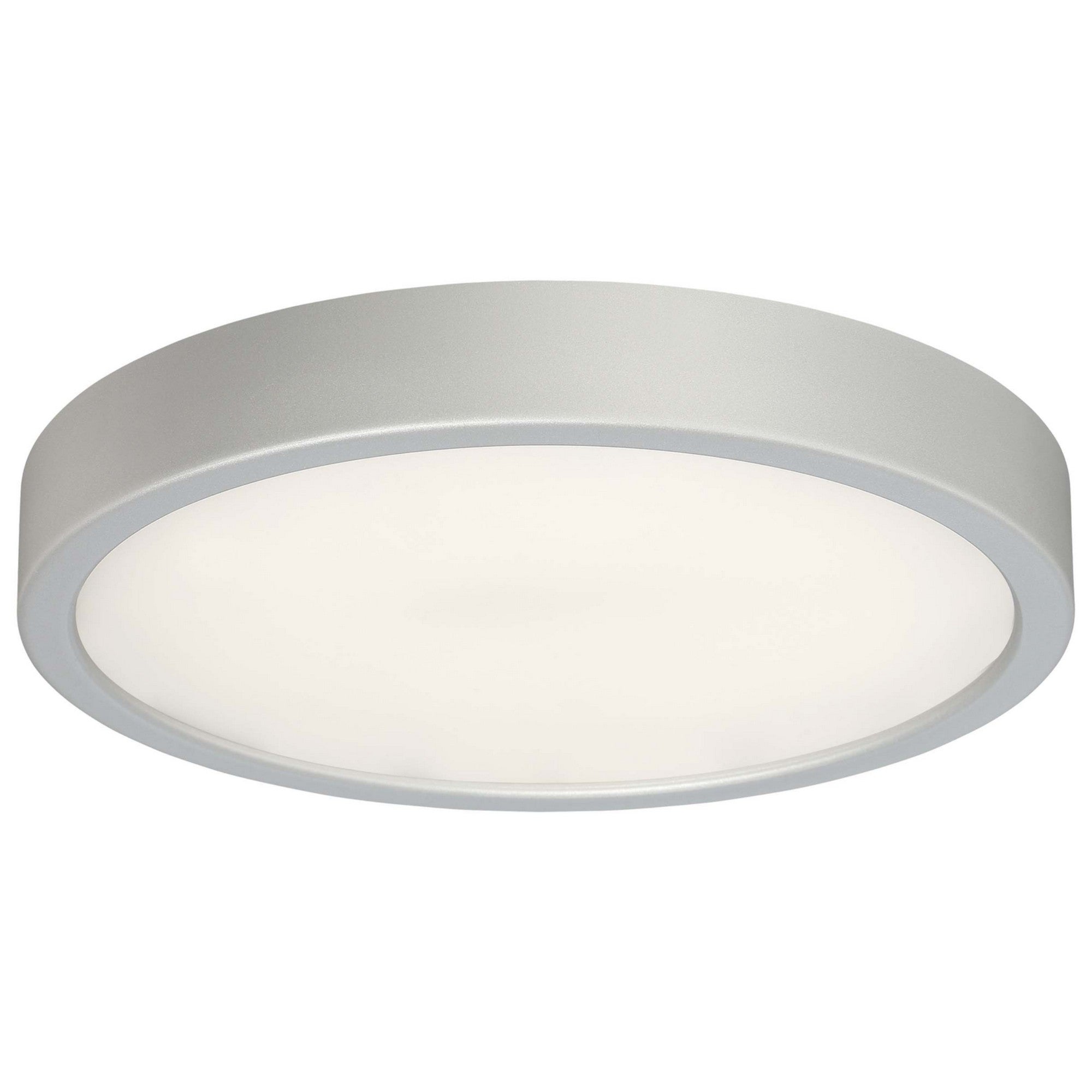 George Kovacs 10" LED Flush Mount, Silver Finish - Bees Lighting