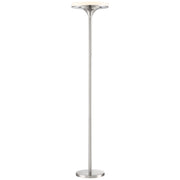 U.H.O. 70" 40W LED Torchiere Floor Lamp, Brushed Nickel Finish - Bees Lighting