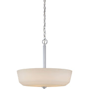Willow 18 in. 4 Lights Pendant Light, White Glass - Bees Lighting