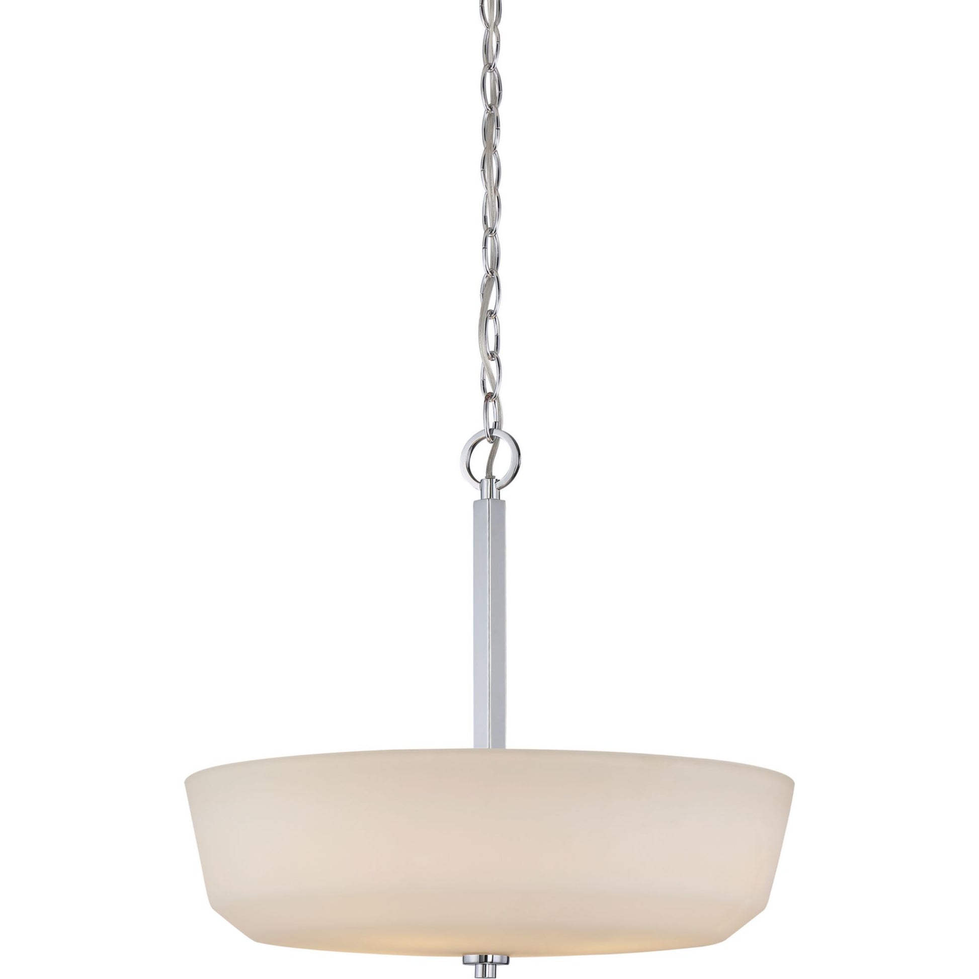 Willow 18 in. 4 Lights Pendant Light, White Glass - Bees Lighting