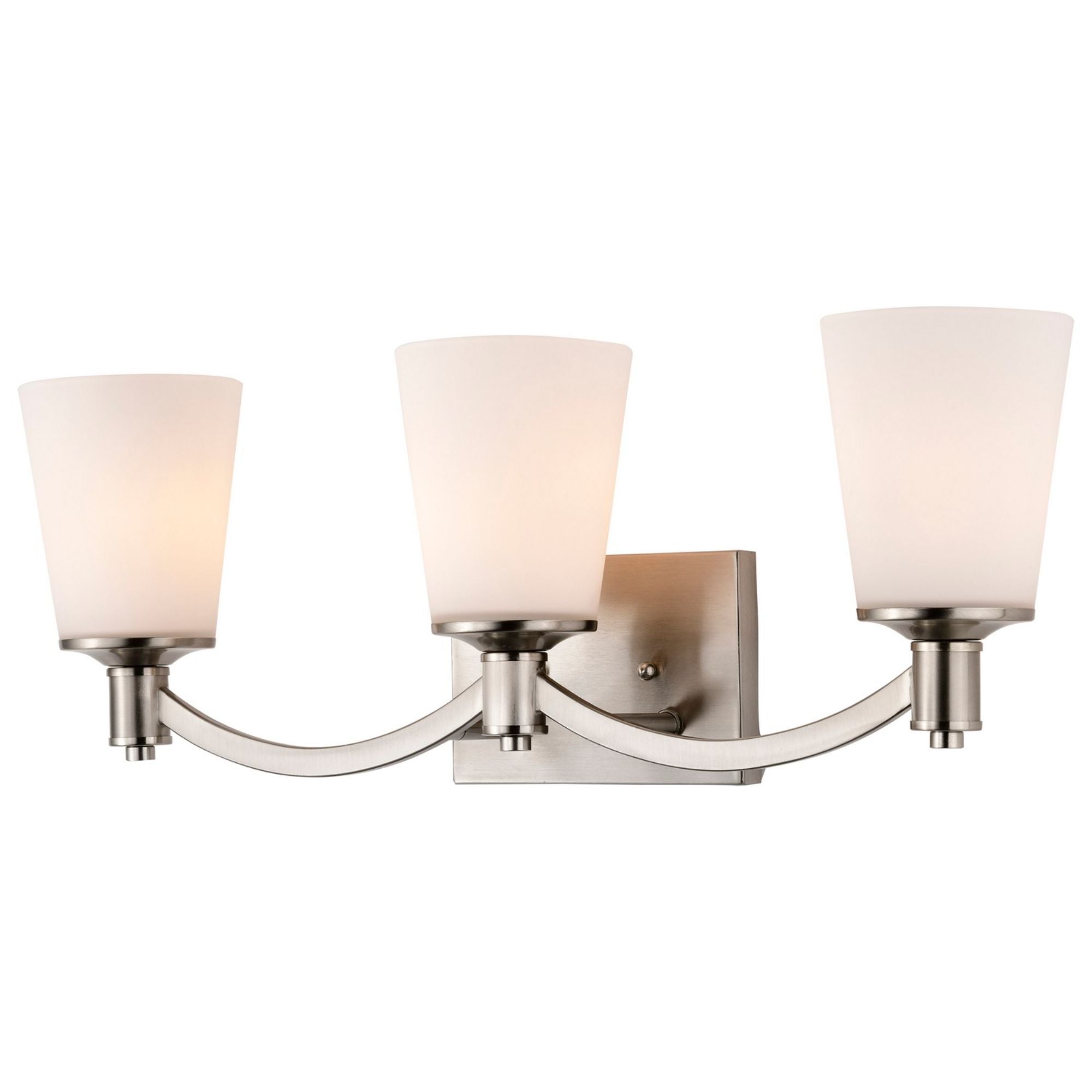 Laguna 24" 3 Lights Vanity Light, Nickel Finish - Bees Lighting