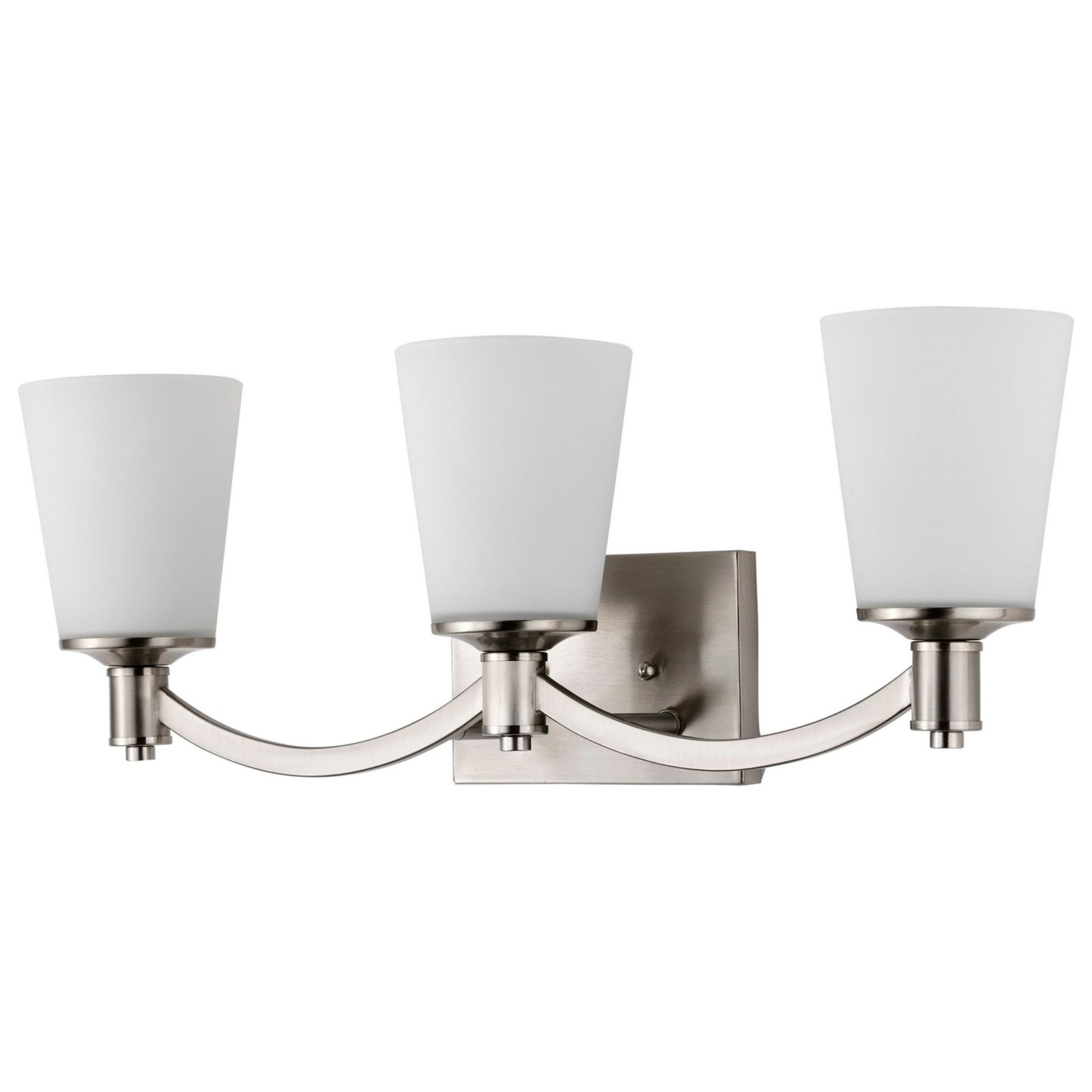 Laguna 24" 3 Lights Vanity Light, Nickel Finish - Bees Lighting