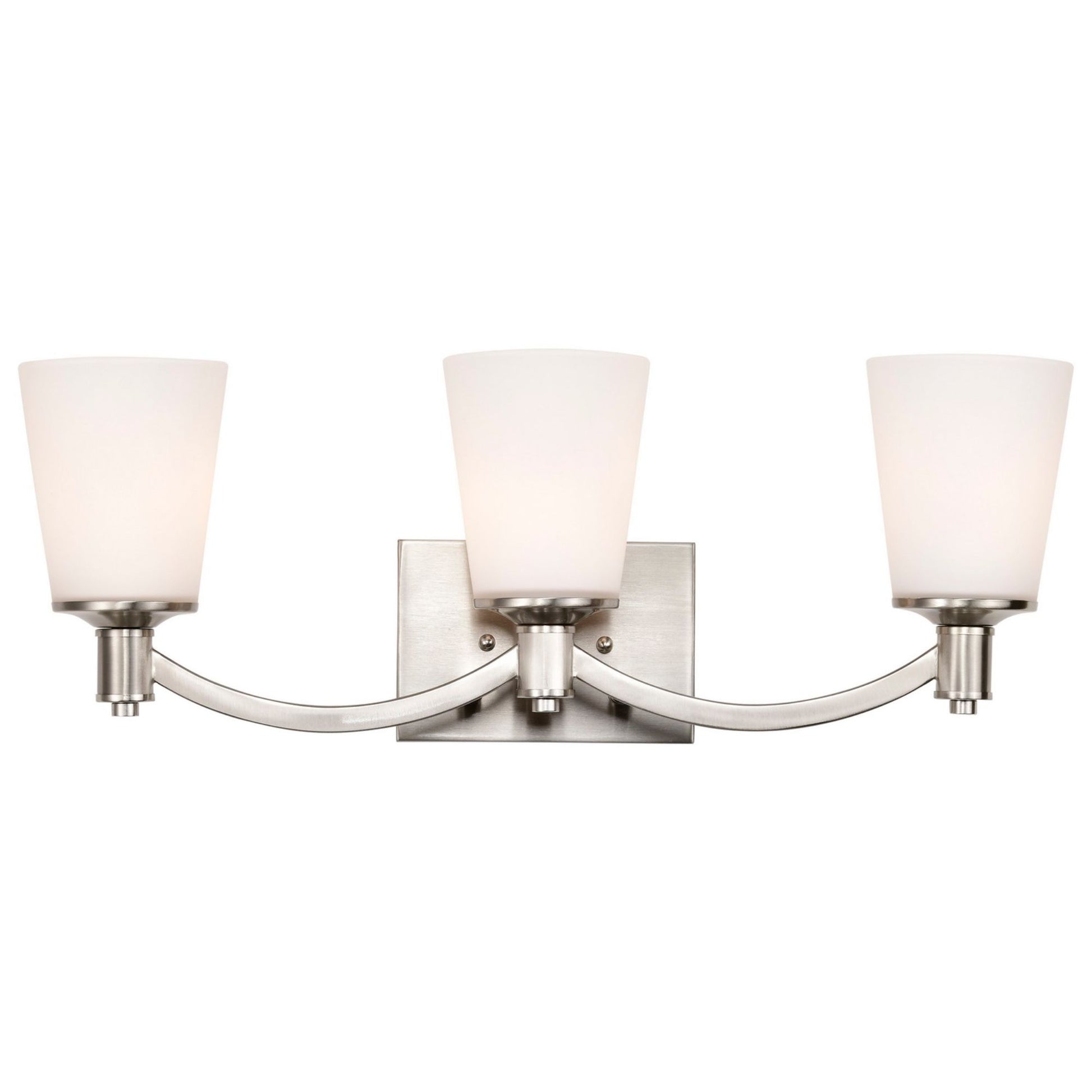 Laguna 24" 3 Lights Vanity Light, Nickel Finish - Bees Lighting