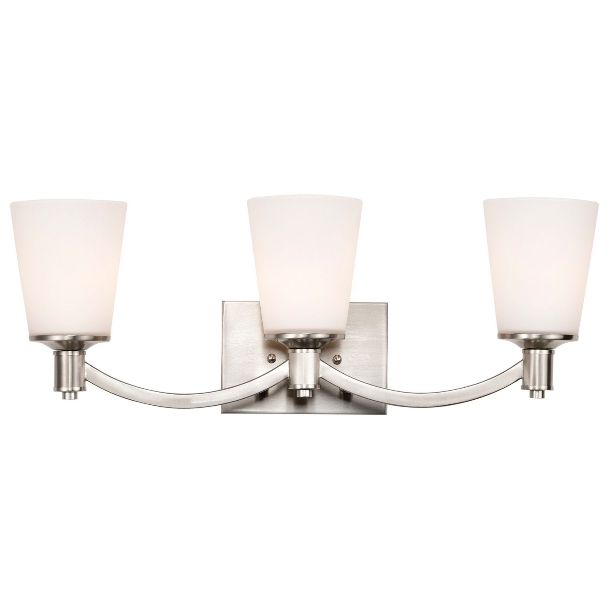 Laguna 24" 3 Lights Vanity Light, Nickel Finish - Bees Lighting
