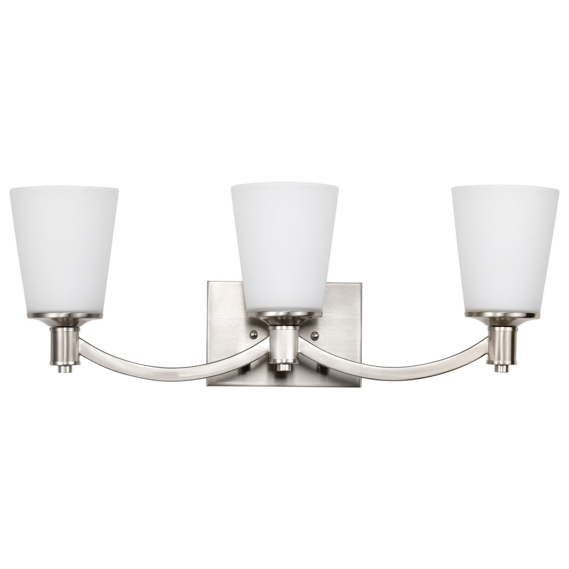Laguna 24" 3 Lights Vanity Light, Nickel Finish - Bees Lighting