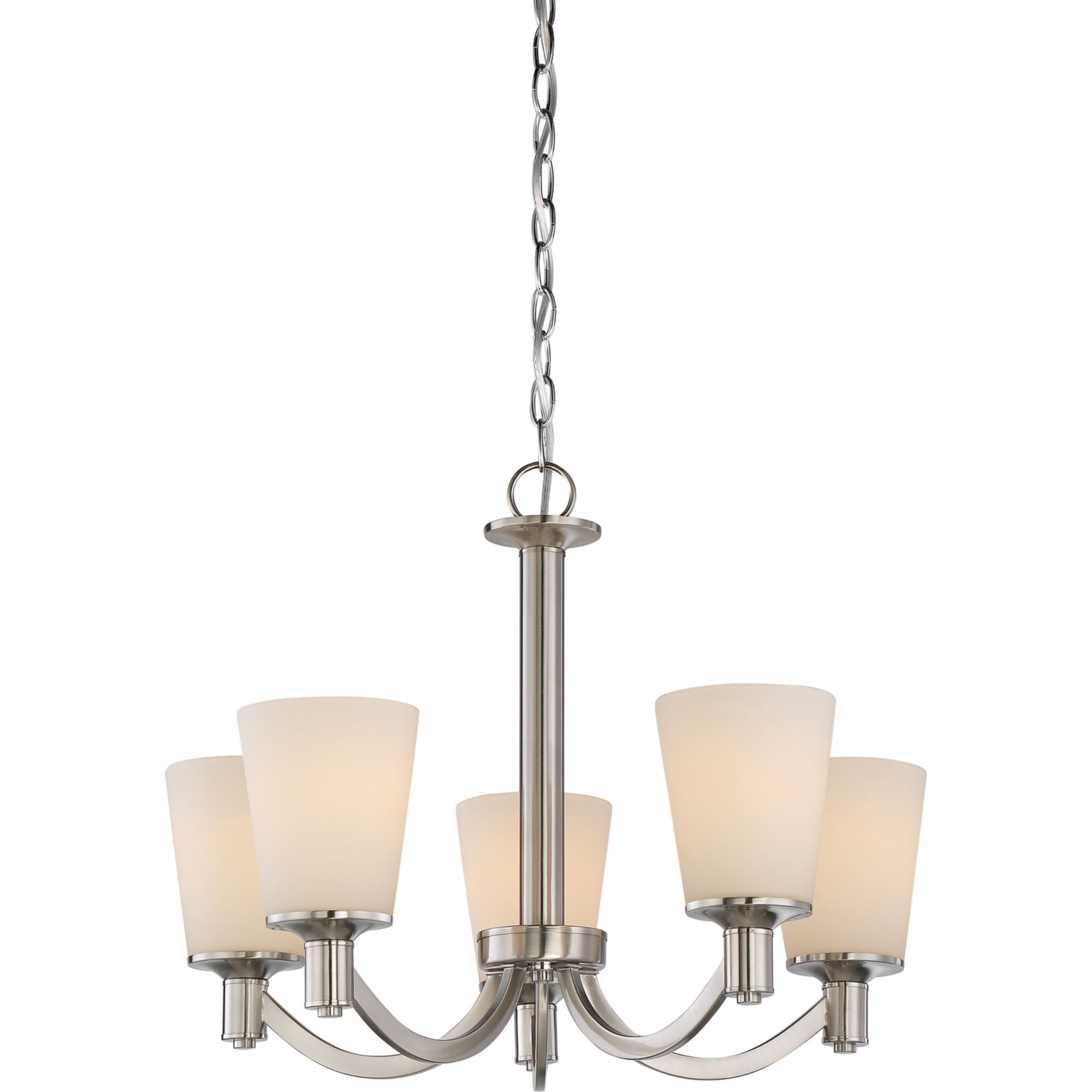 Laguna 23" 5 Lights Chandelier, Nickel Finish - Bees Lighting